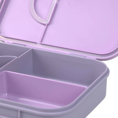 Lässig Brotdose Kinder - Bento Lunchbox, Little Gang Herz lila