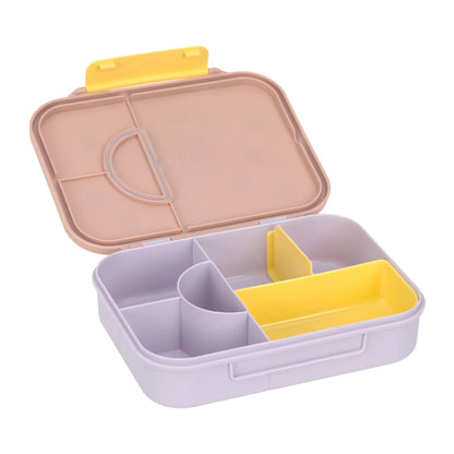 Lässig Brotdose Kinder - Bento Lunchbox, Pattern Party Blau