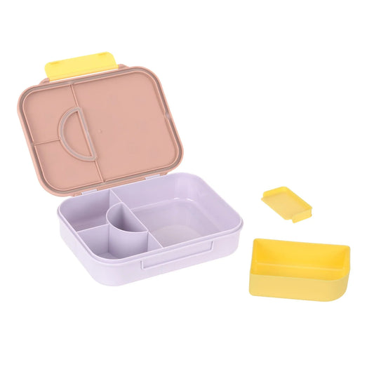 Lässig Brotdose Kinder - Bento Lunchbox, Pattern Party Blau