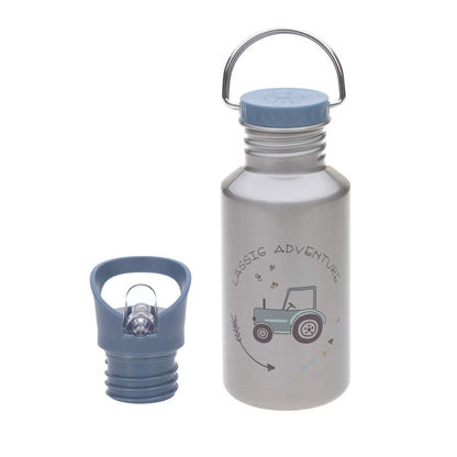 Trinkflasche - Bottle Stainless Steel, Adventure Tractor, von Lässig