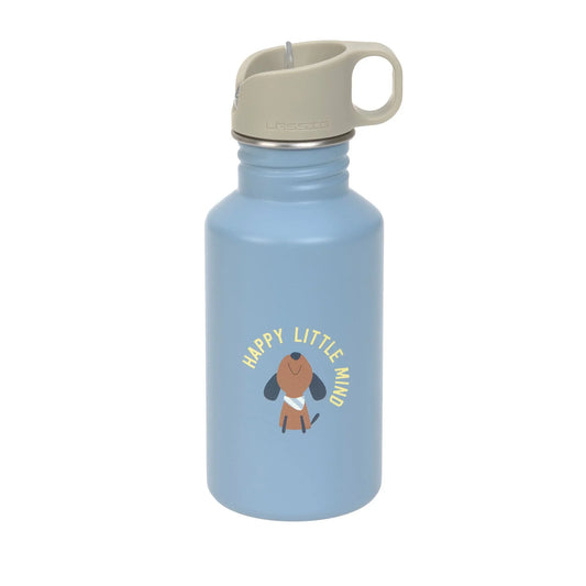 Lässig Edelstahl Kinder Trinkflasche 500 ml - Pattern Party, Blau