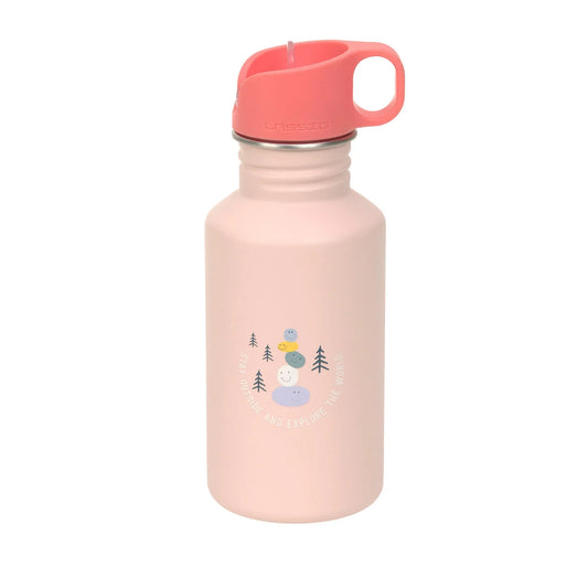 Lässig Edelstahl Kinder Trinkflasche 500 ml - Sunny Explorer, Rosa