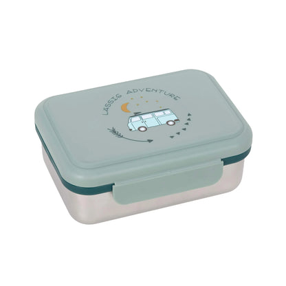 Kinder Brotdose Edelstahl - Lunchbox, Adventure Bus von Lässig