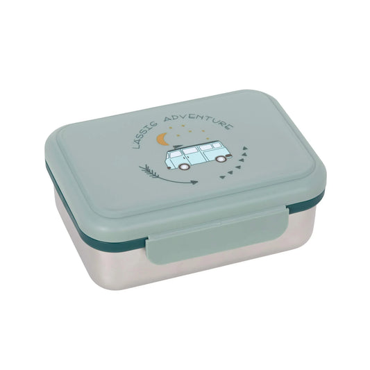 Kinder Brotdose Edelstahl - Lunchbox, Adventure Bus von Lässig