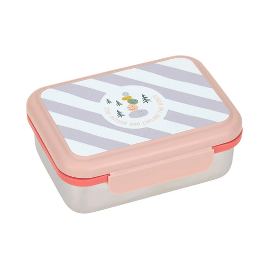 Lässig Brotdose Kinder - Bento Lunchbox, Sunny Explorer Rosa