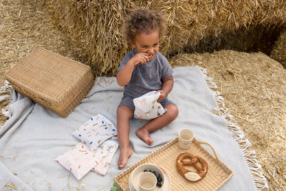 Lässig Frühstücksbeutel (2 Stk) - Snack Bag, Little Mateys Royal Blau
