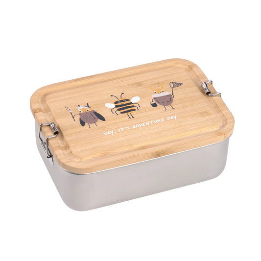 Lässig Lunchbox Stainless Steel Bamboo Nature