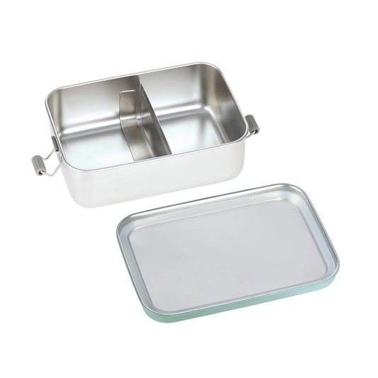 Lässig Brotdose Kinder - Edelstahl Lunchbox, Unique, Grün