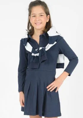 Blue Effect Kleid Langarm mit Polokragen
