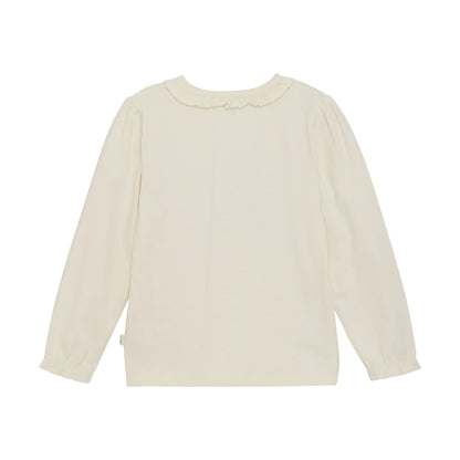 Minymo Langarmshirt mit Rüschenkragen