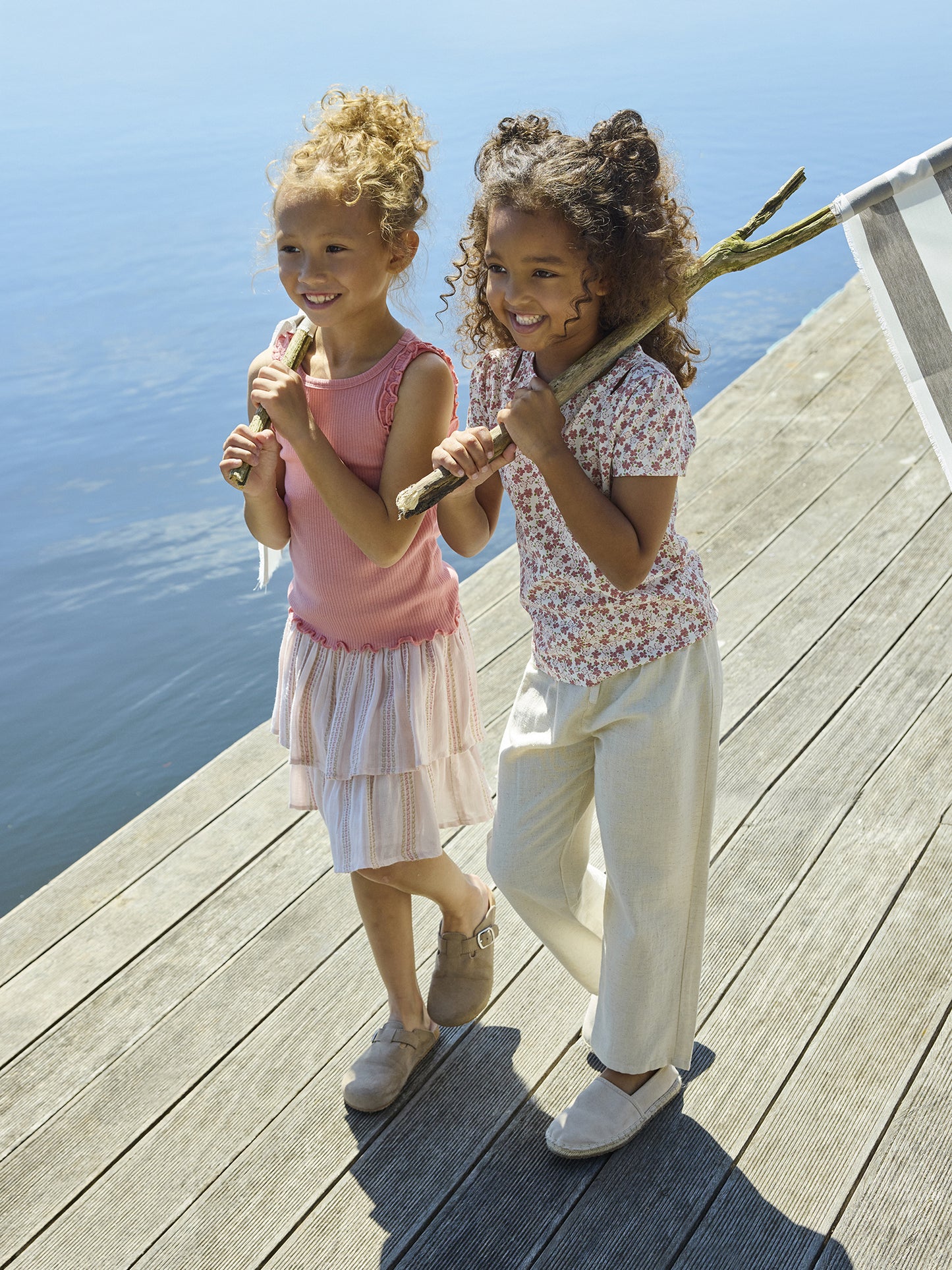 Minymo Leichte Hose mit Leinen