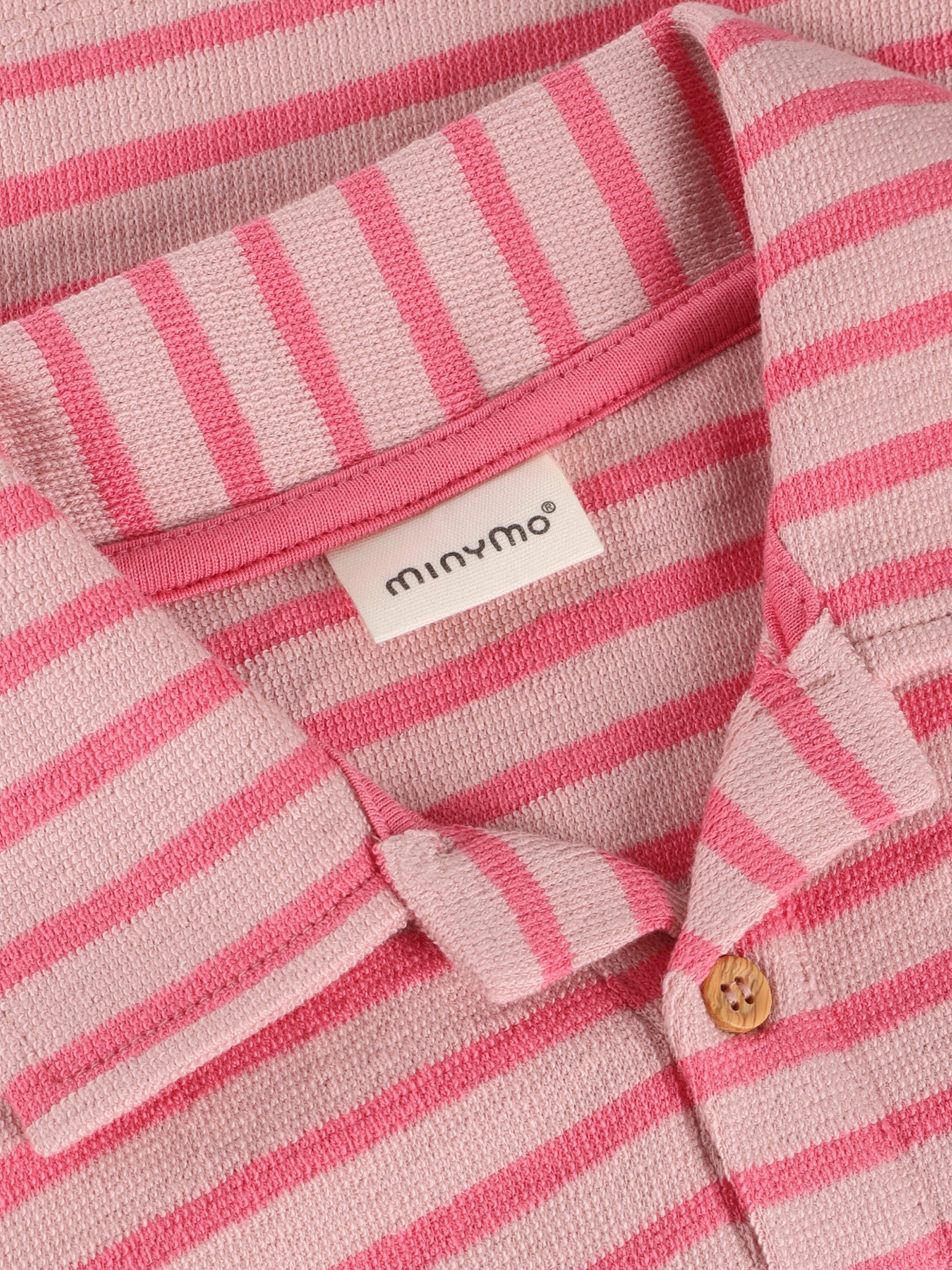 Minymo Gestreiftes Poloshirt GOTS