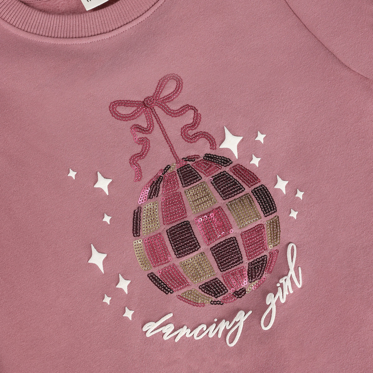 Minymo Sweatshirt mit Glitzerkugel