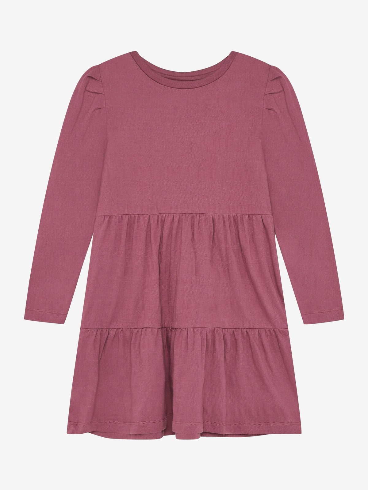 Minymo Langarmkleid Crushed Berry – Vorderansicht