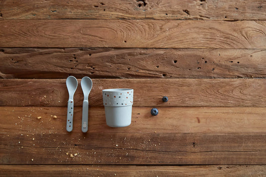 Löffel - Spoon Set PP Cellulose, Tiny Farmer Sheep Goose, von Lässig