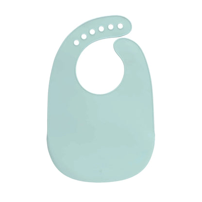 LÄSSIG Silikon Lätzchen - Silicone Bib, Little Chums Mouse Blue