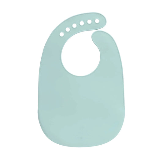 LÄSSIG Silikon Lätzchen - Silicone Bib, Little Chums Mouse Blue