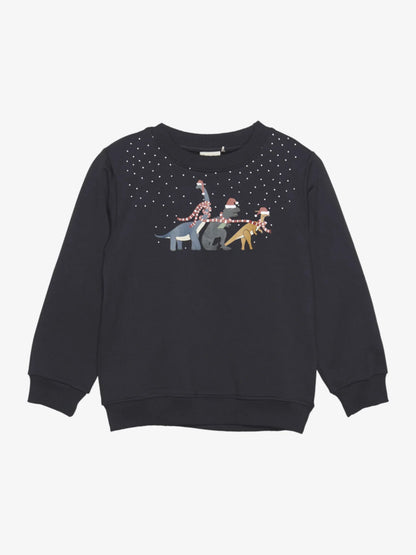 Minymo Weihnachtssweatshirt mit Dinos