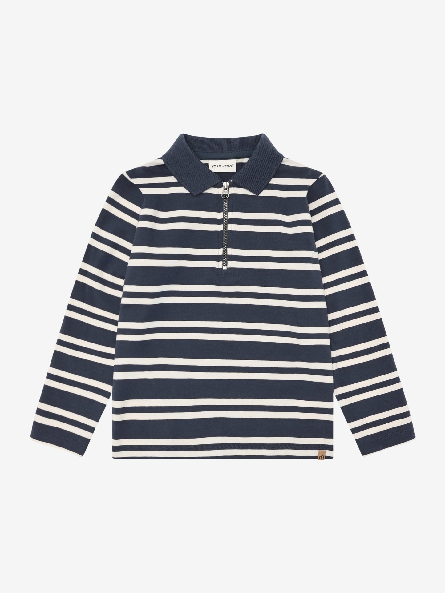 Minymo Langarmshirt Polo gestreift GOTS