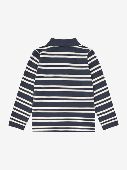 Minymo Langarmshirt Polo gestreift GOTS
