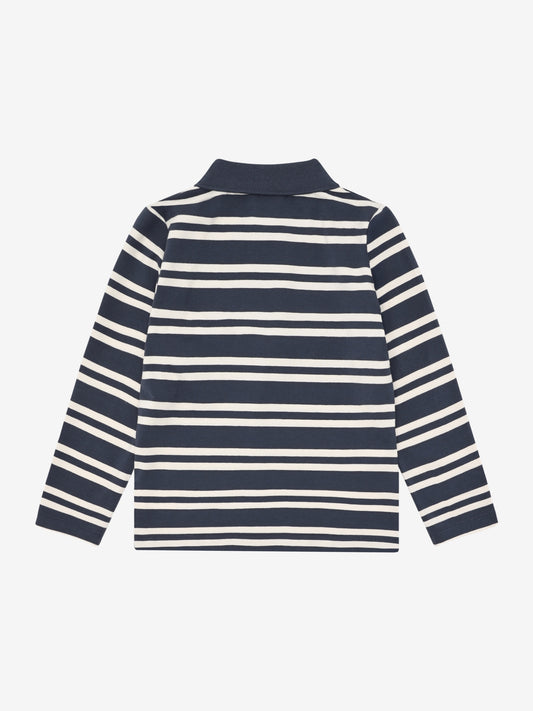 Minymo Langarmshirt Polo gestreift GOTS