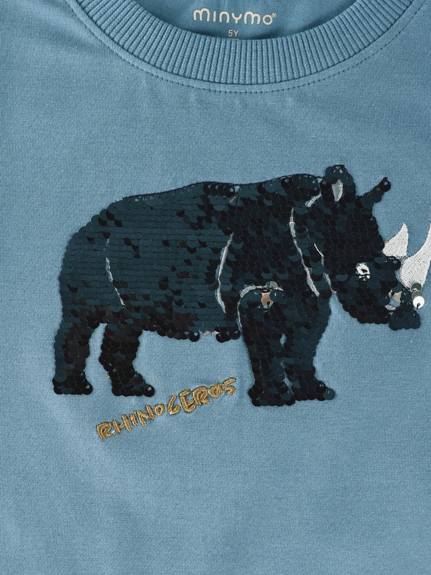 Minymo T-Shirt mit Wendepailletten