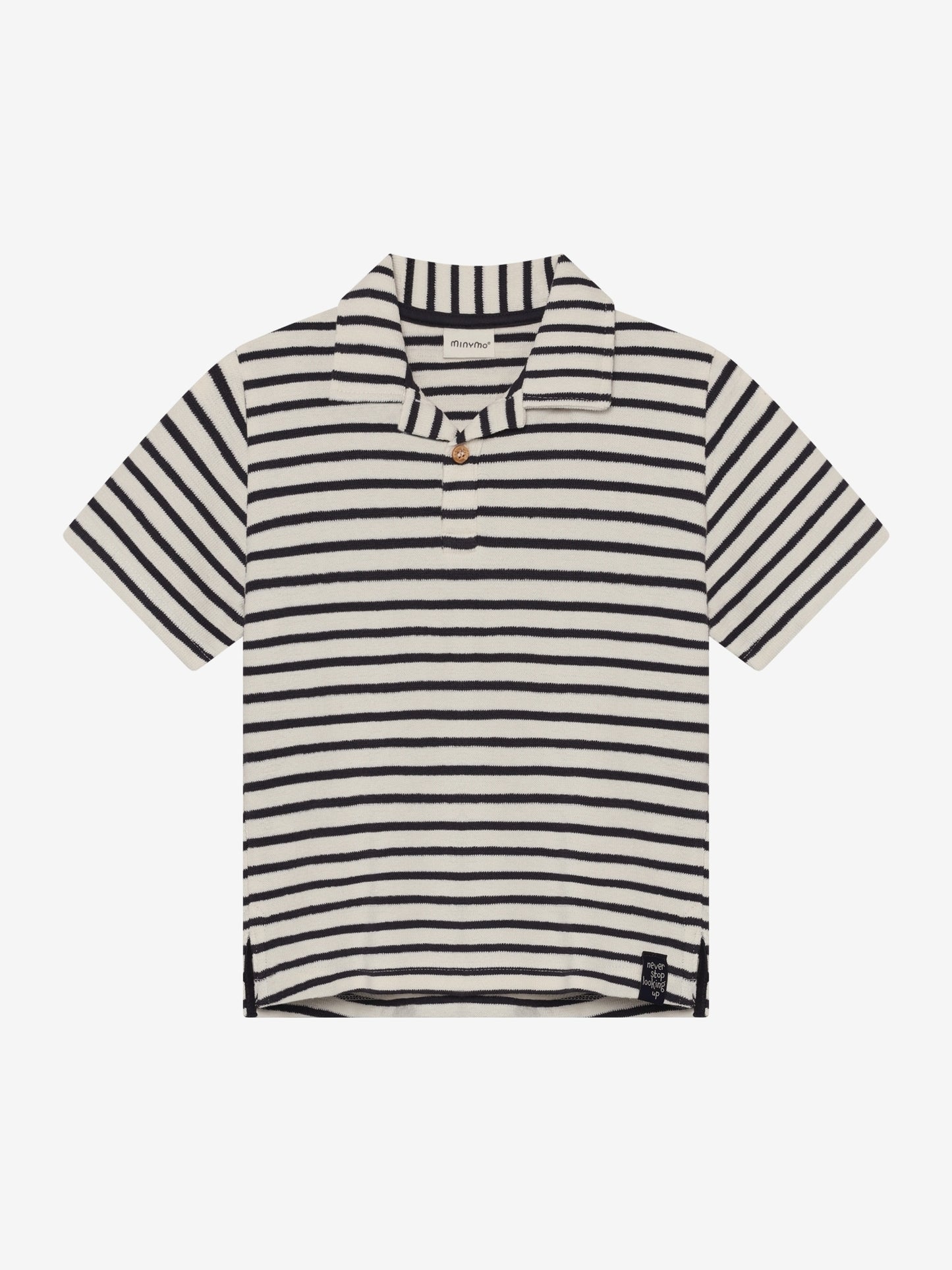 Minymo Gestreiftes Poloshirt GOTS