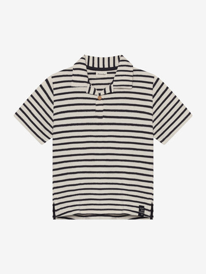 Minymo Gestreiftes Poloshirt GOTS