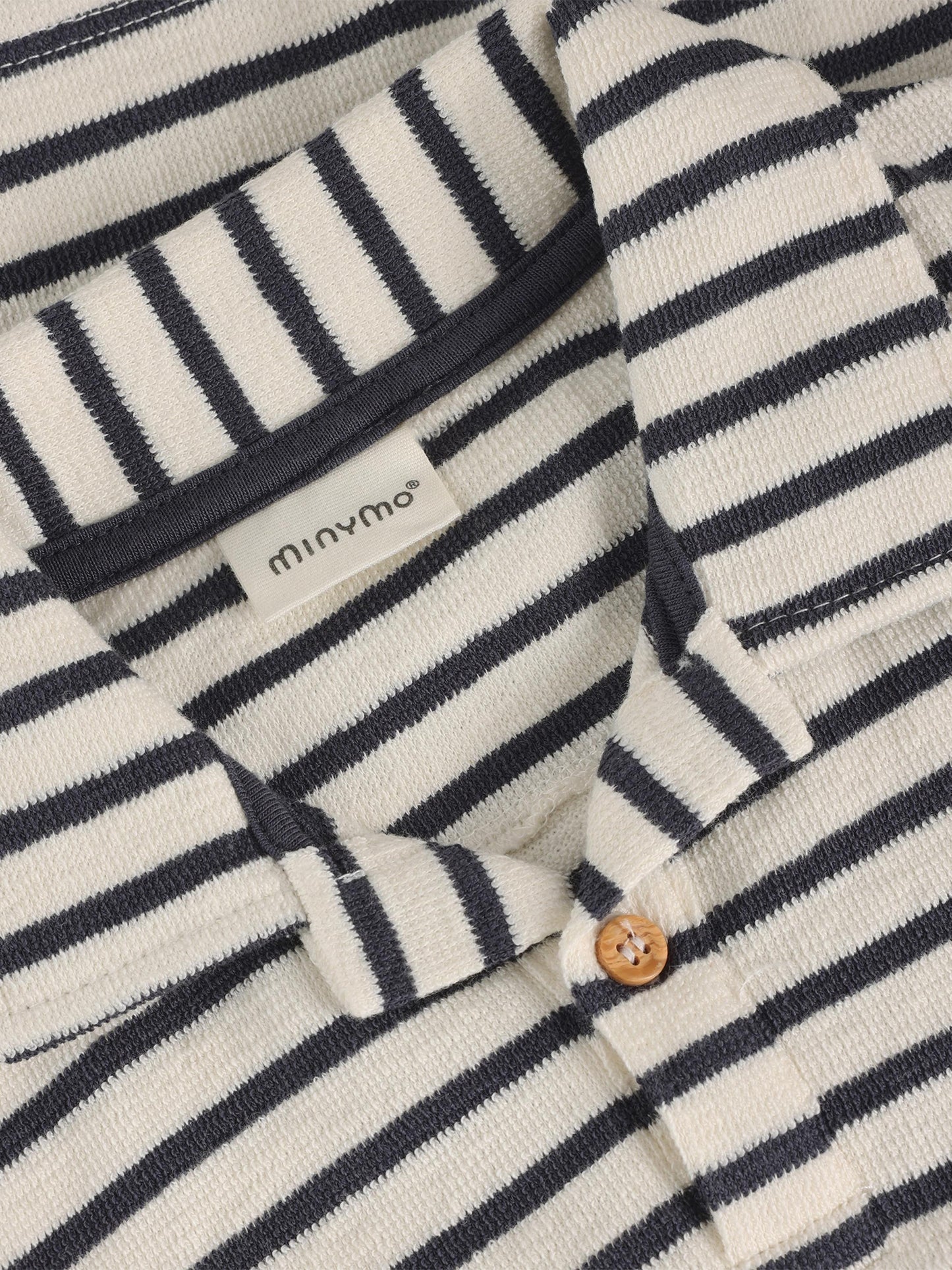 Minymo Gestreiftes Poloshirt GOTS