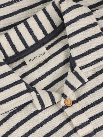 Minymo Gestreiftes Poloshirt GOTS