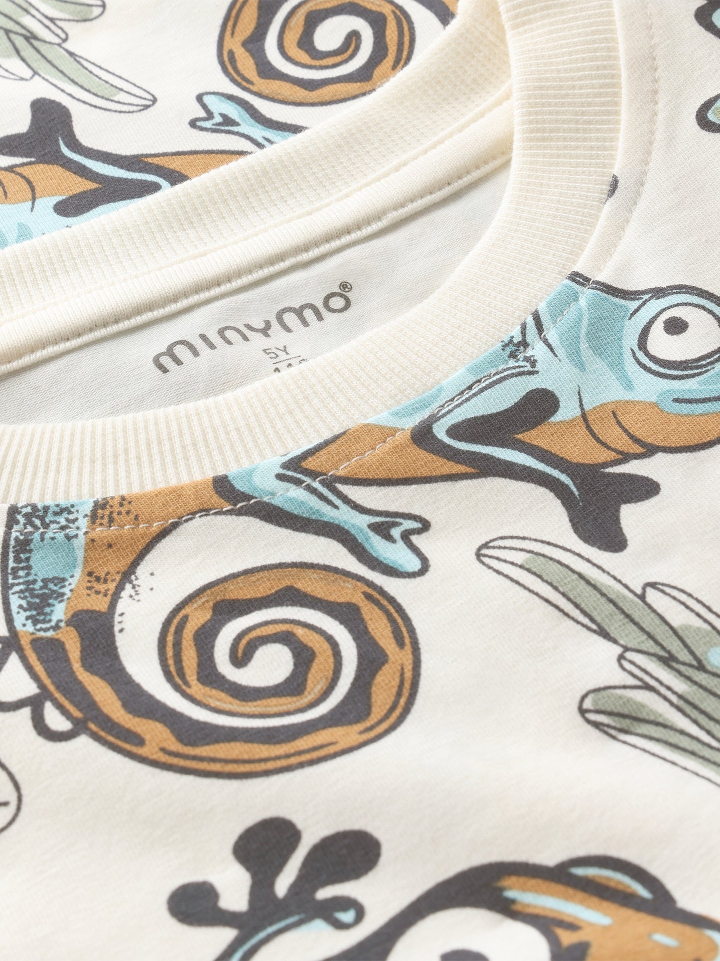 Minymo T-Shirt mit Chamäleon-Print GOTS