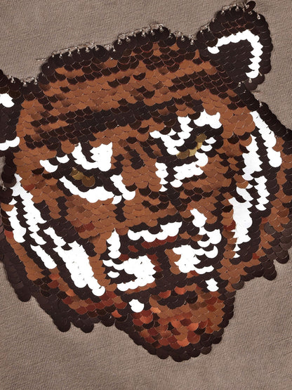 Minymo Langarmshirt mit Wendepailletten