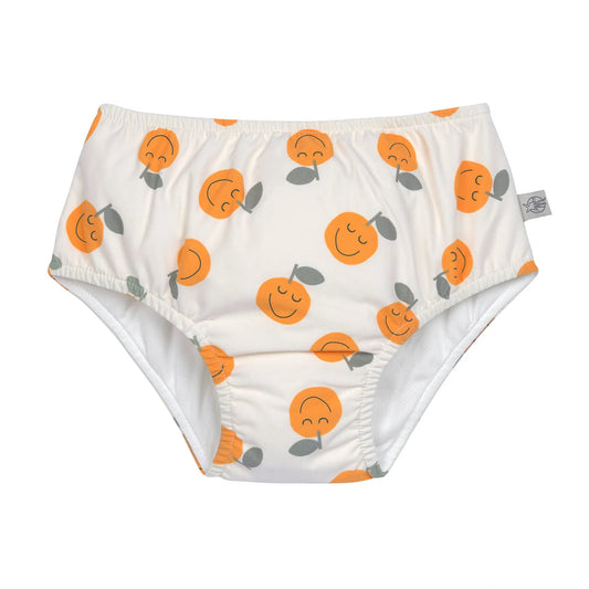 Lässig Schwimmwindel Baby - Orange, Weiß