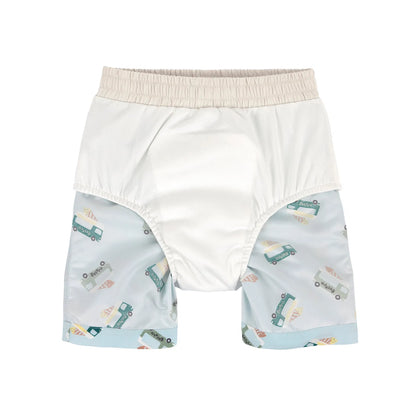 Lässig UV Badehose Kinder (mit Windel) - Eis, Blau