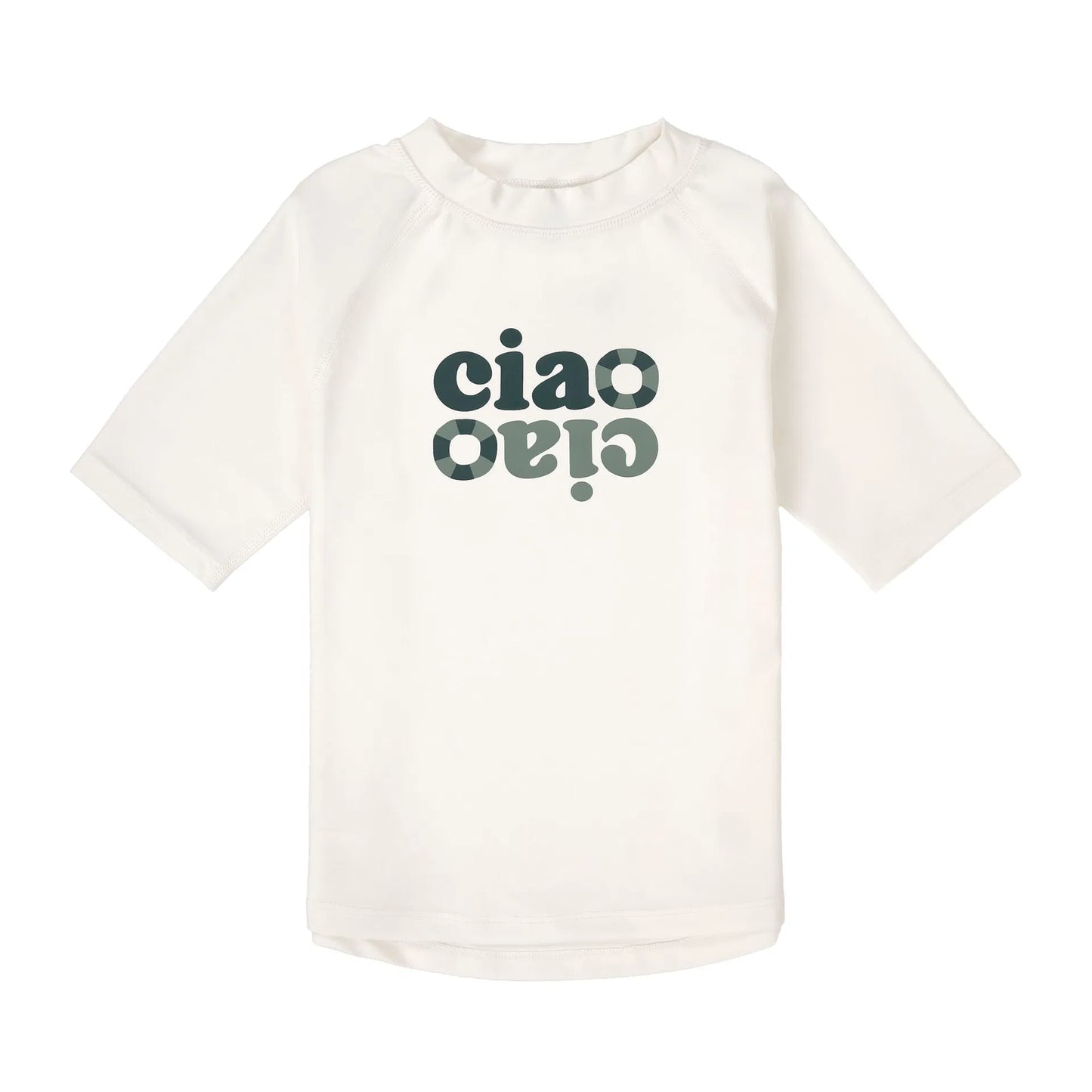 Lässig UV Shirt Kinder Kurzarm, Grün Weiß