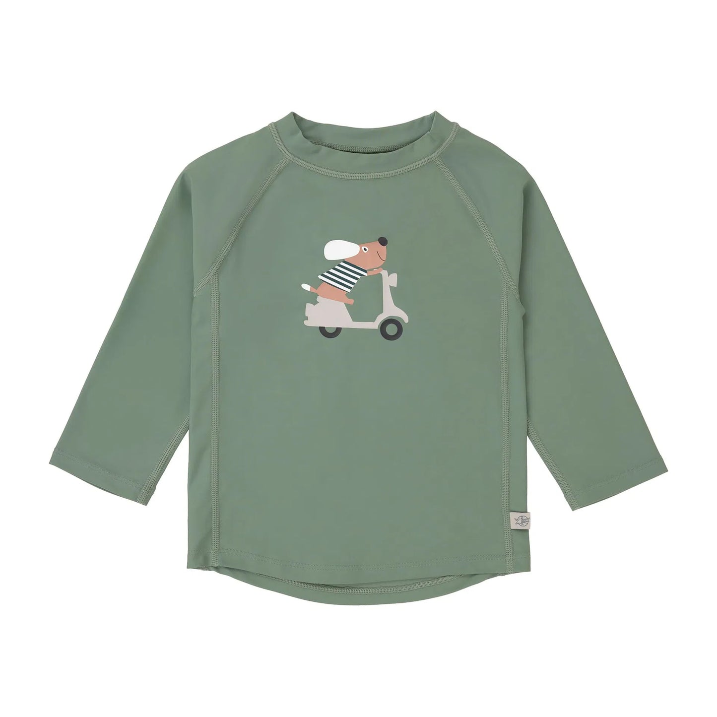 Lässig UV Shirt Kinder Langarm - Hund, Grün