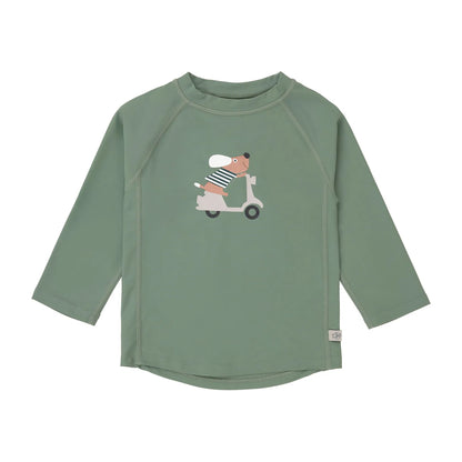 Lässig UV Shirt Kinder Langarm - Hund, Grün