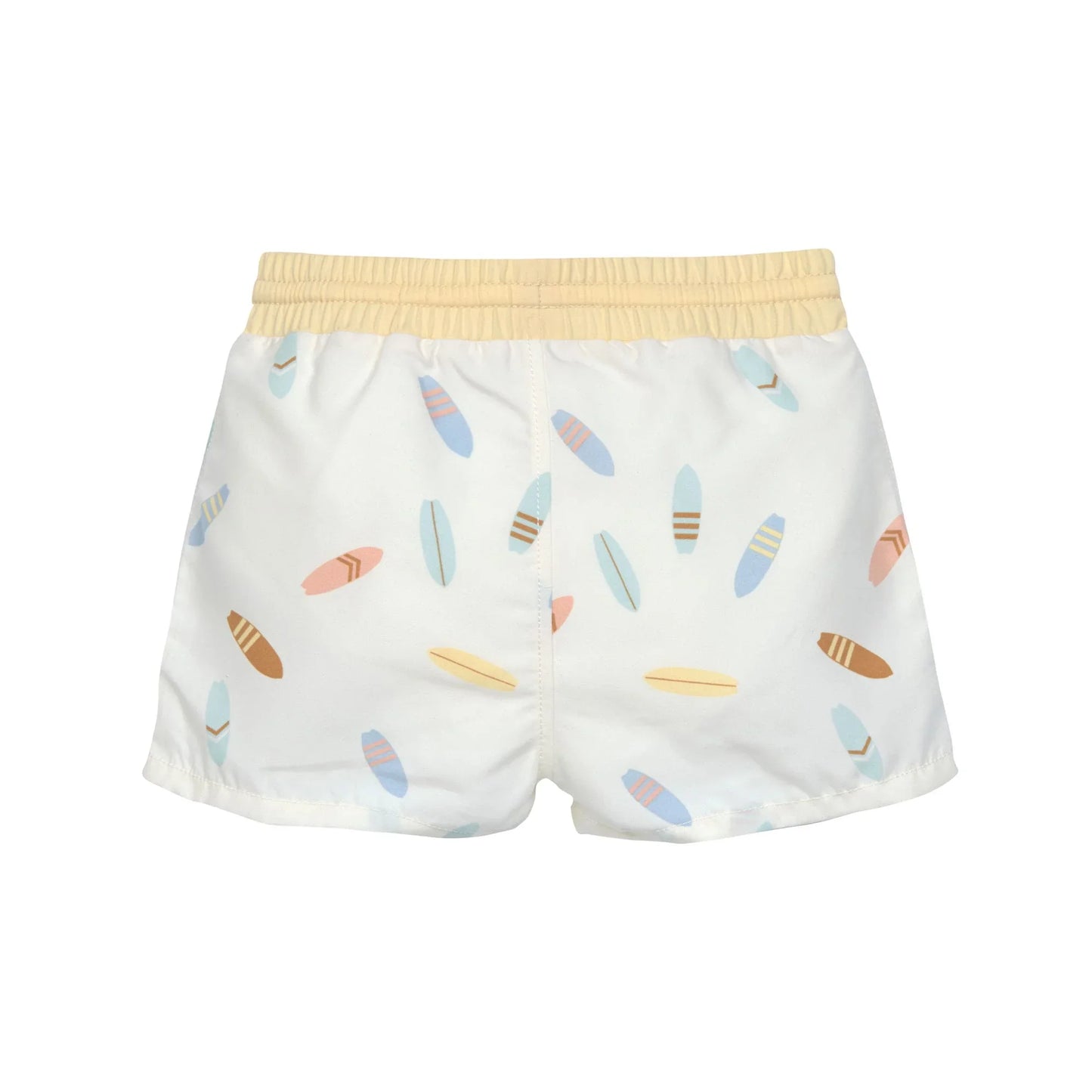 Lässig Badehose Baby (mit Windel) - Surfbrett, weiß