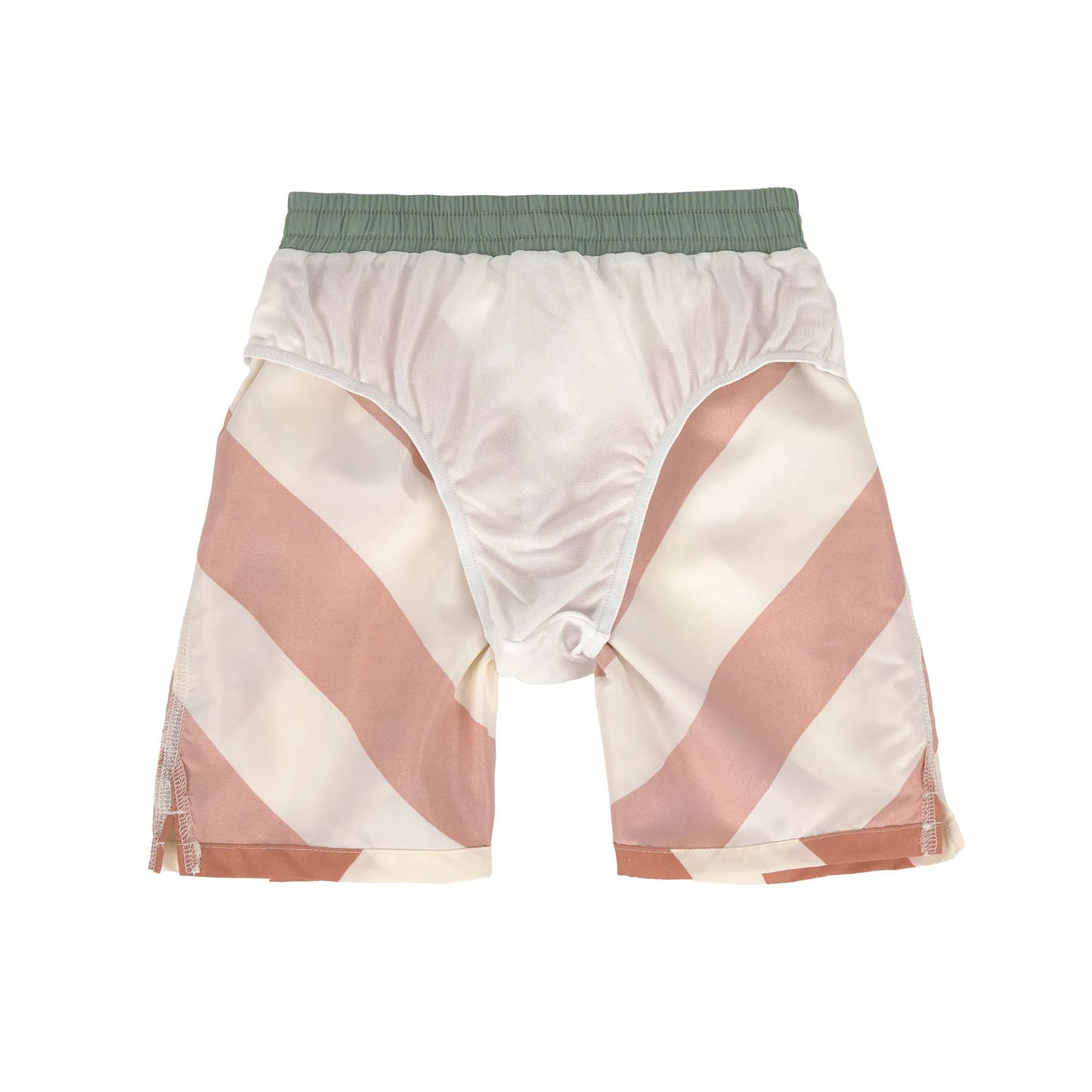 Lässig UV Badehose Kinder - Streifen, Braun Weiß