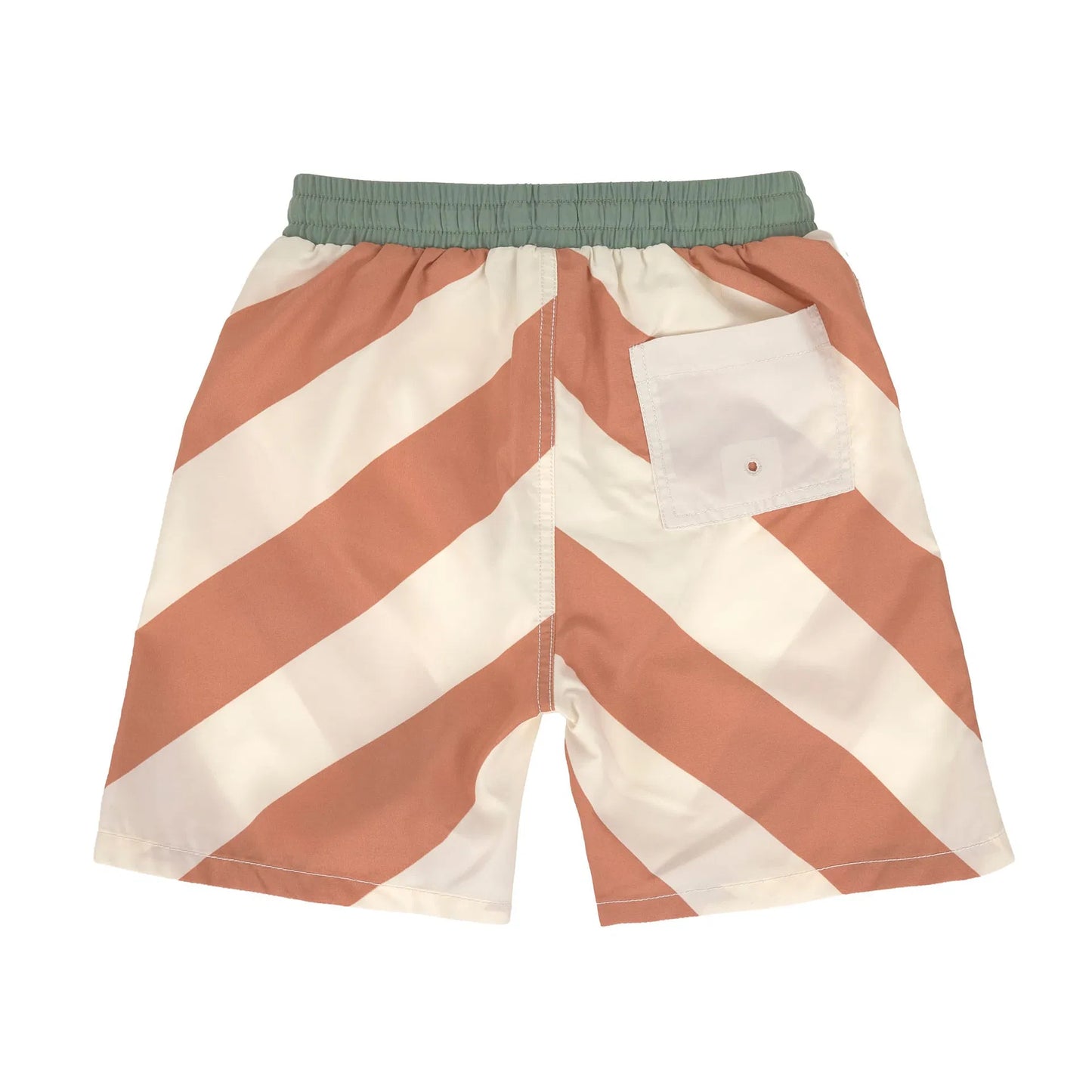 Lässig UV Badehose Kinder - Streifen, Braun Weiß