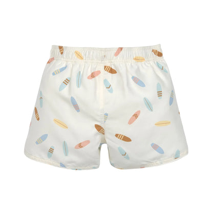 Lässig Badehose Kinder - Surfbrett, Weiß