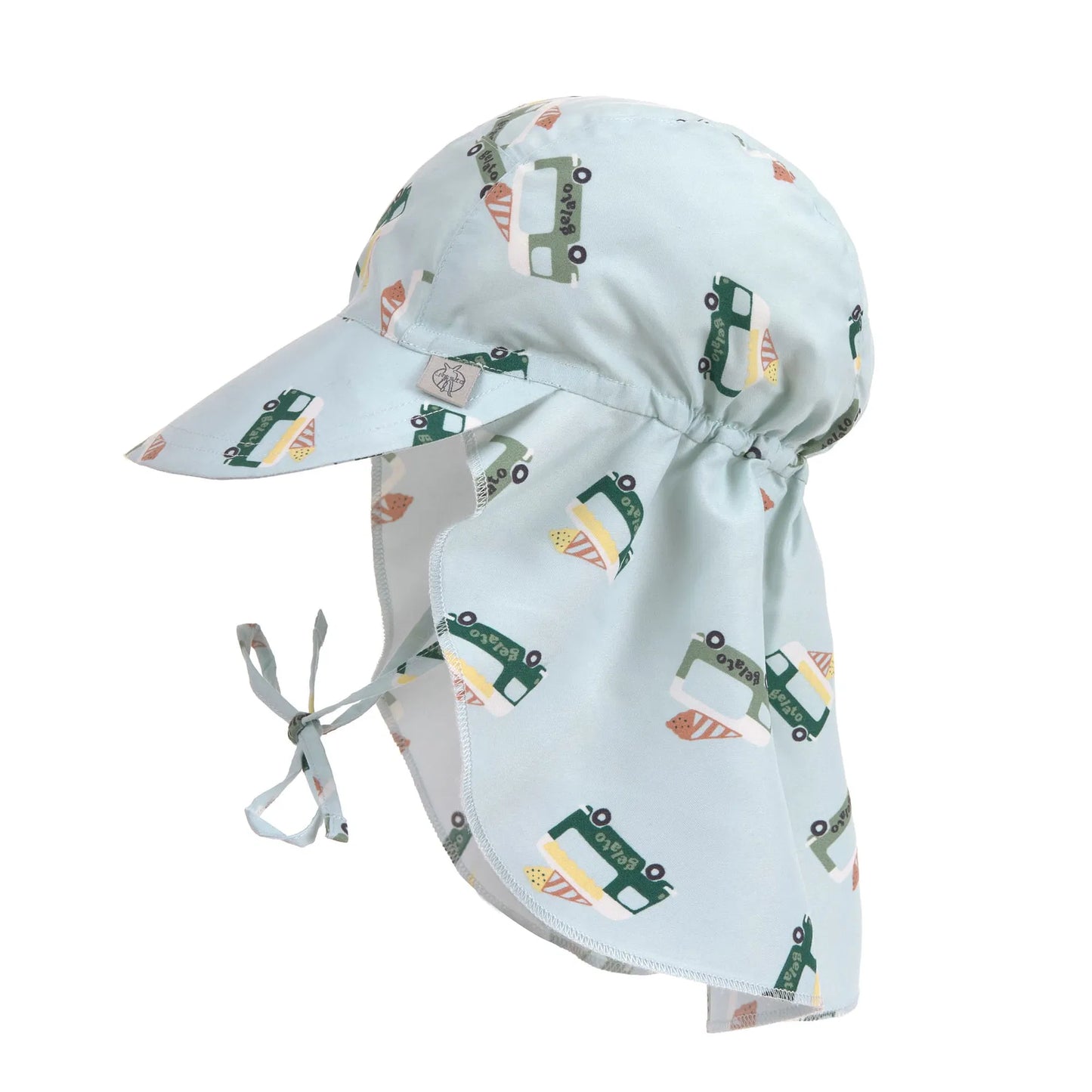 Lässig Sonnenhut Baby (UV Schutz & Nackenschutz) - Eis, Blau