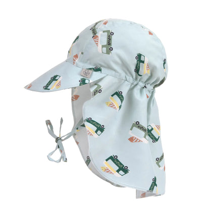 Lässig Sonnenhut Baby (UV Schutz & Nackenschutz) - Eis, Blau