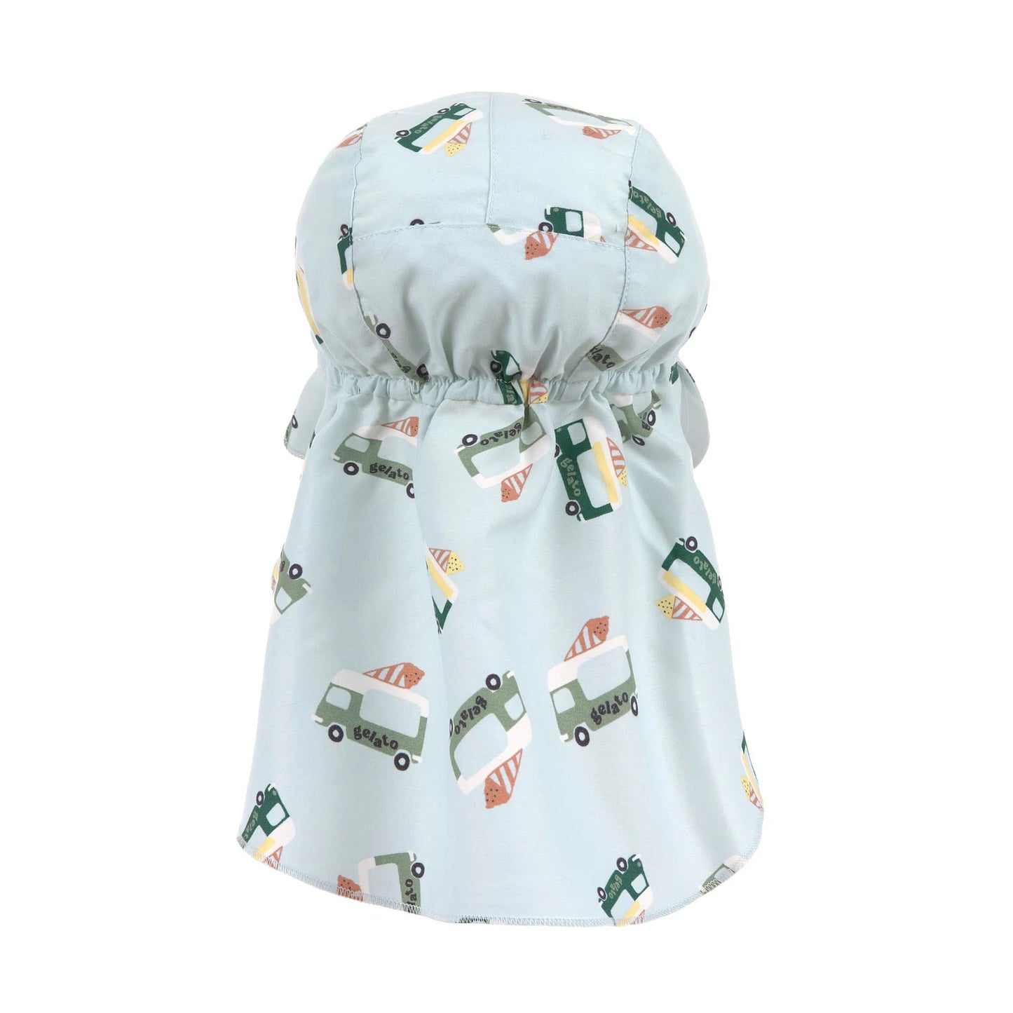 Lässig Sonnenhut Baby (UV Schutz & Nackenschutz) - Eis, Blau