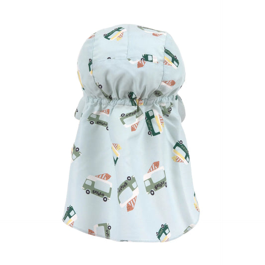 Lässig Sonnenhut Baby (UV Schutz & Nackenschutz) - Eis, Blau