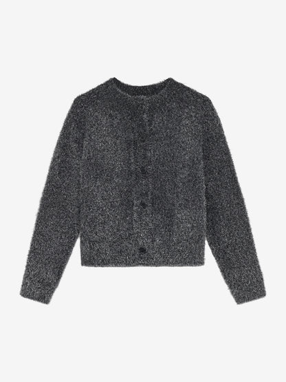 Minymo Strickjacke mit Glitzerfäden