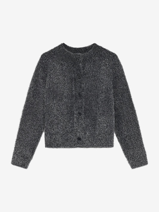 Minymo Strickjacke mit Glitzerfäden