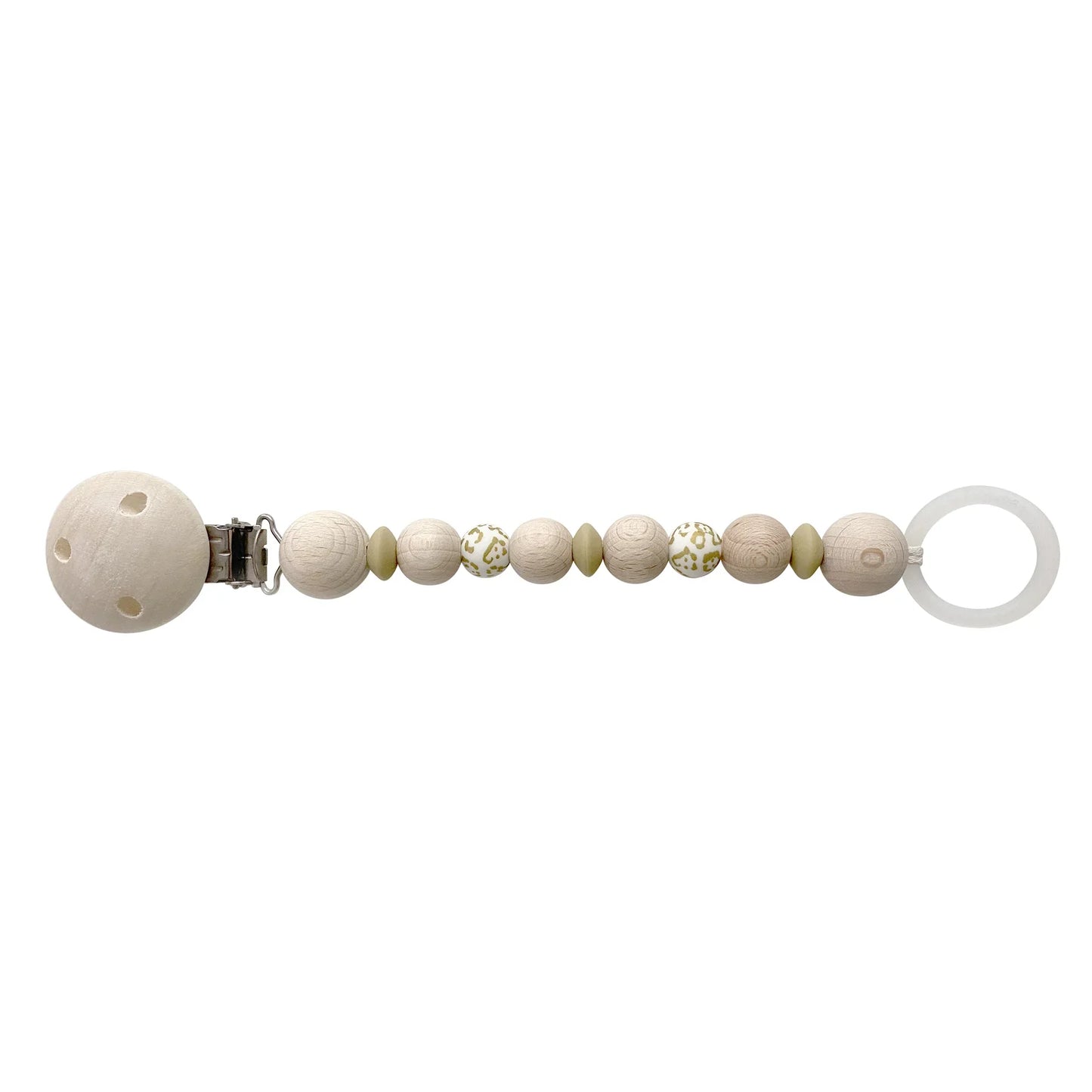 Kikadu Schnullerkette Water Print/Dark Sand