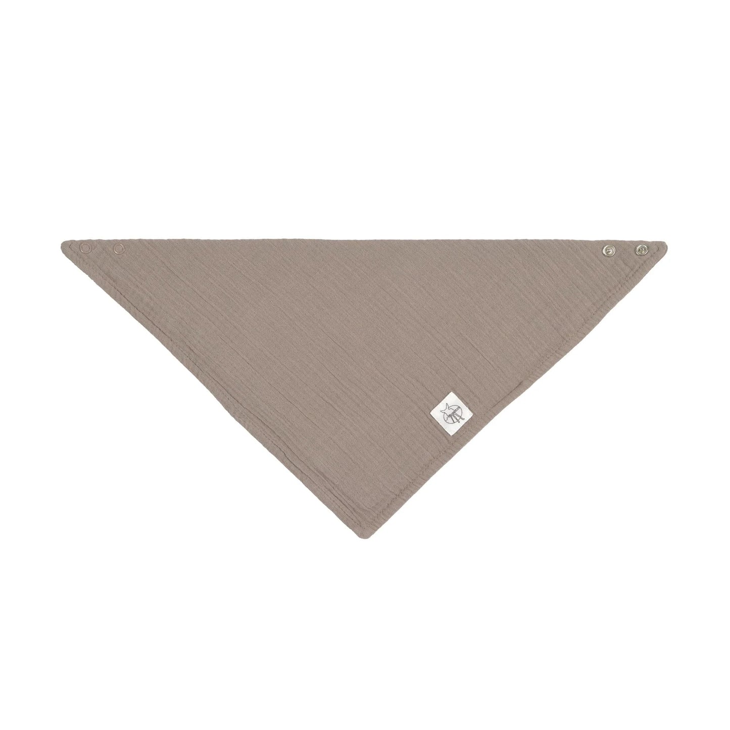 Lässig Dreieckstuch aus Musselin Taupe