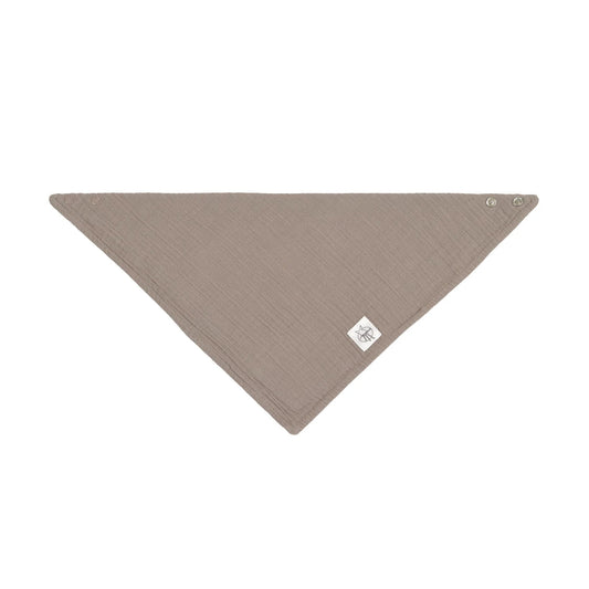 Lässig Dreieckstuch aus Musselin Taupe